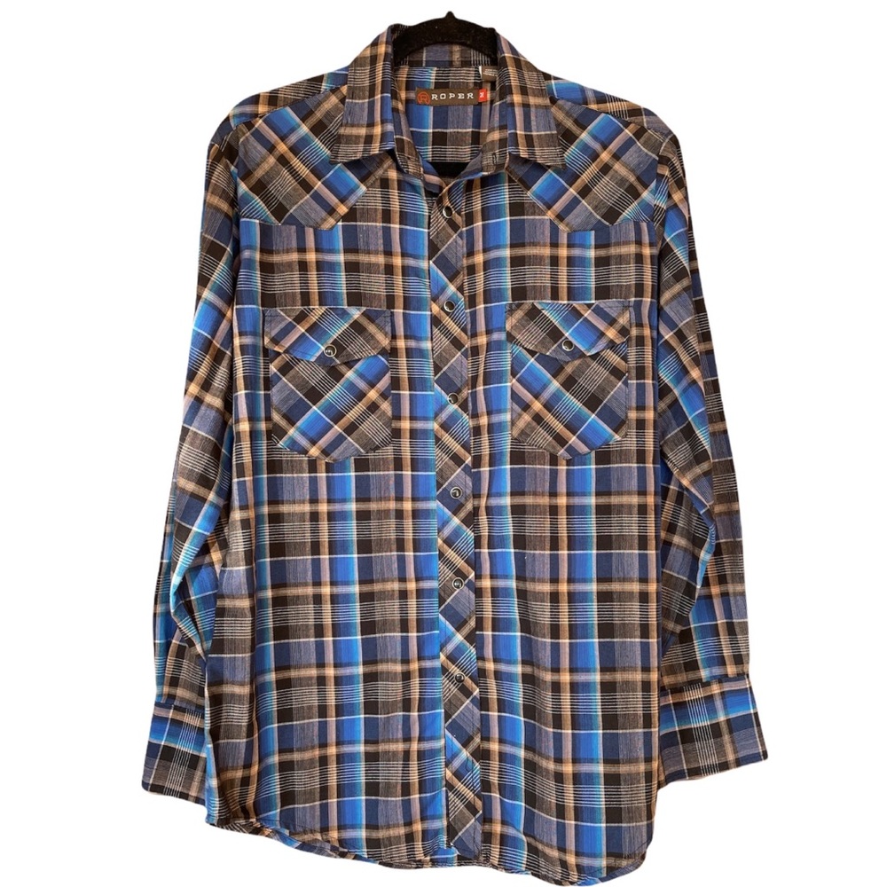 Roper Men’s Western Pearl Snap Long sleeve Shirt